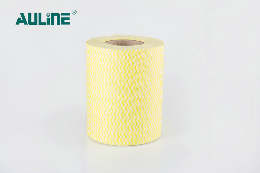 Under Printed Wood Pulp Series of Spunlace Nonwoven Yellow